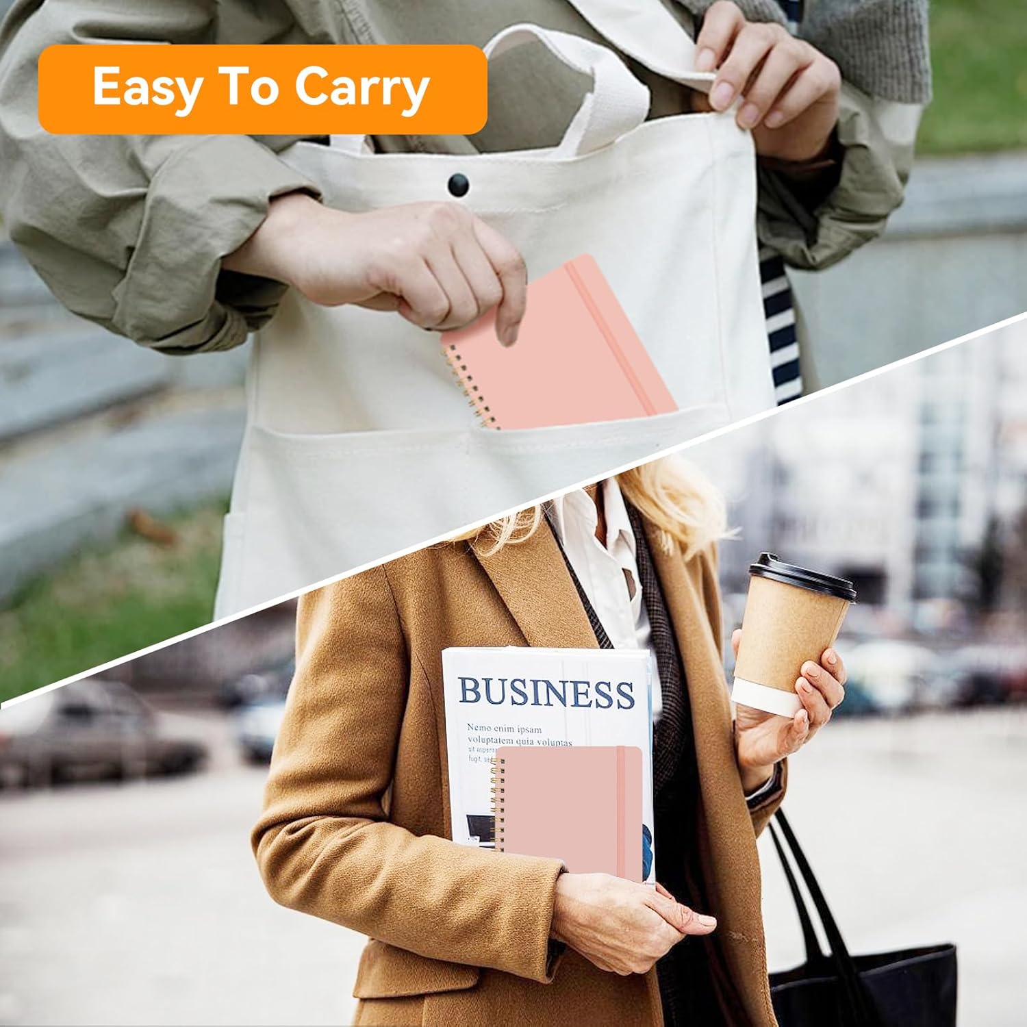 4 PCS Small Spiral Notebook 5x7, Spiral Journal Notebook, Notebooks for Work, Note Taking, School, Small Notebooks 5x7 with Strap, Cute Notebooks for Women 50 Sheets - Image 5