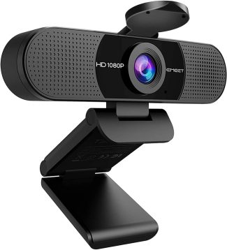 EMEET 1080P Webcam - USB Webcam with Microphone & Physical Privacy Cover, Noise-Canceling Mic, Auto Light Correction, Fixed Focus, C950 Ultra Web Cam w/ 70°View for Meeting/Online Classes/Zoom/YouTube