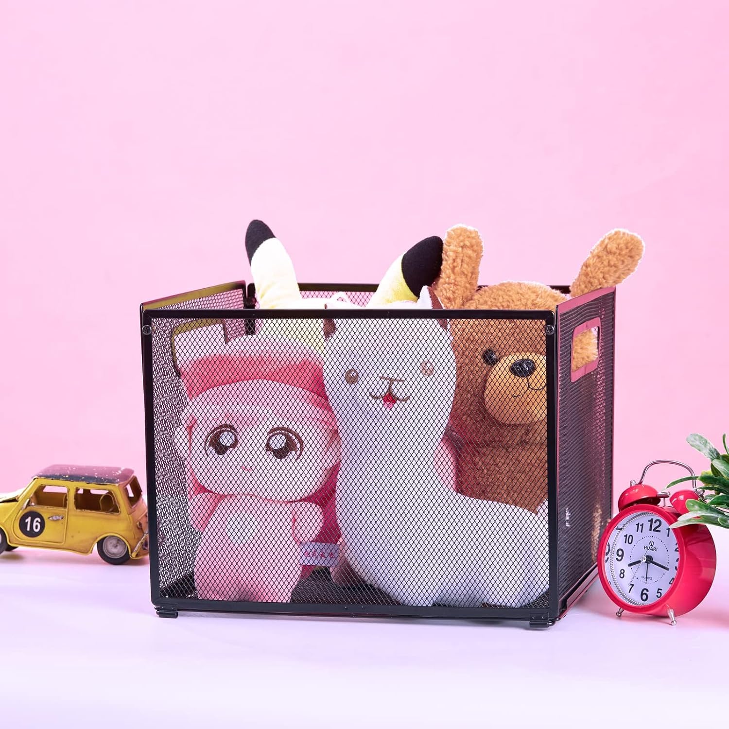 SETTFRFE Letter Size Hanging Folder Organizer,Metal Mesh Hanging File Folder Box,Office File Baskets,Black - Image 6