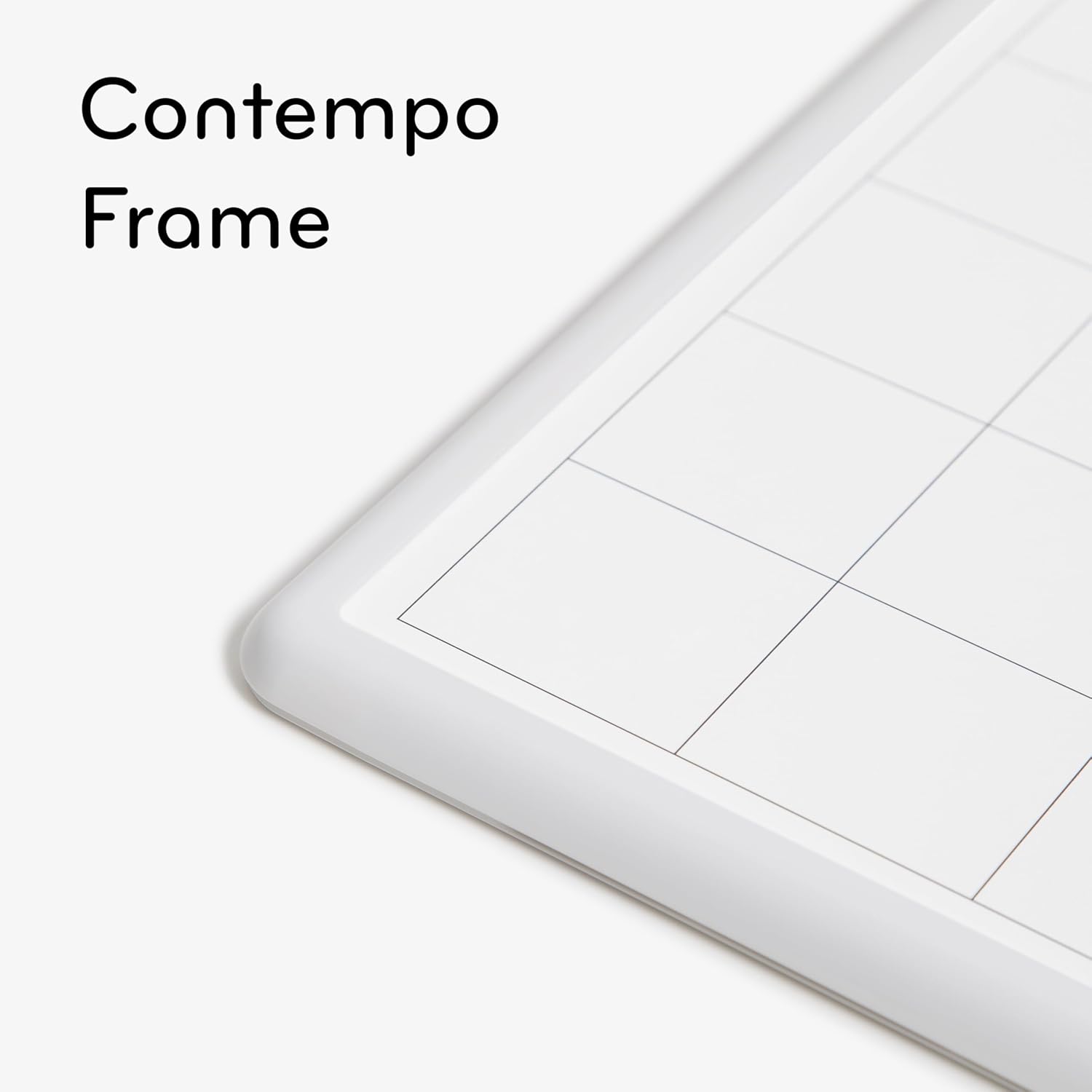 U Brands Magnetic Dry Erase Calendar Board, 14"x11", Modern White Frame, Includes Marker and Magnet - Image 3